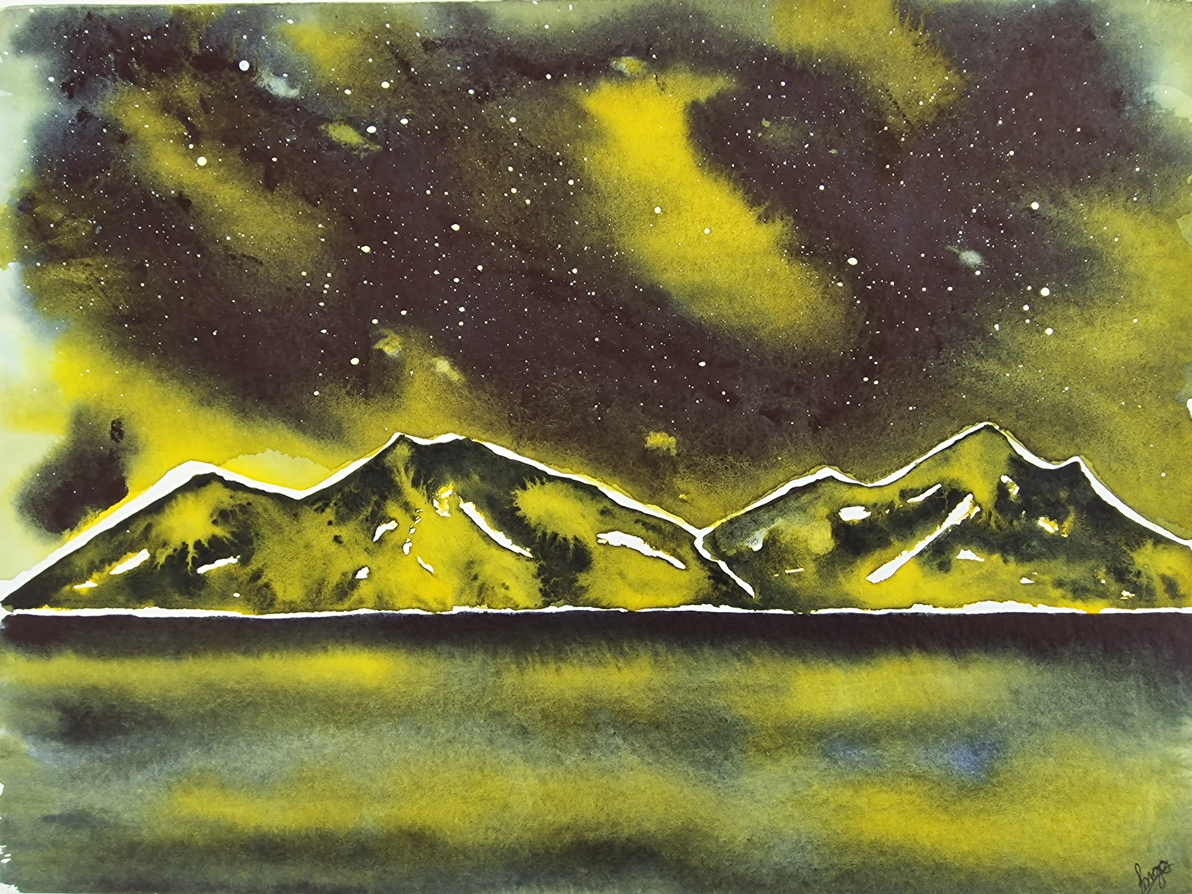 Nordlys over Island.