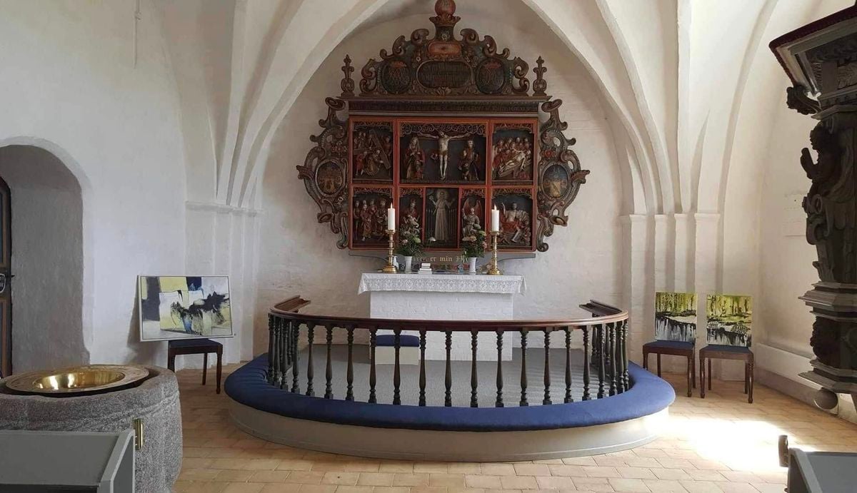 Udstiller Kirsten Egelund Hansen Hyllinge Kirke