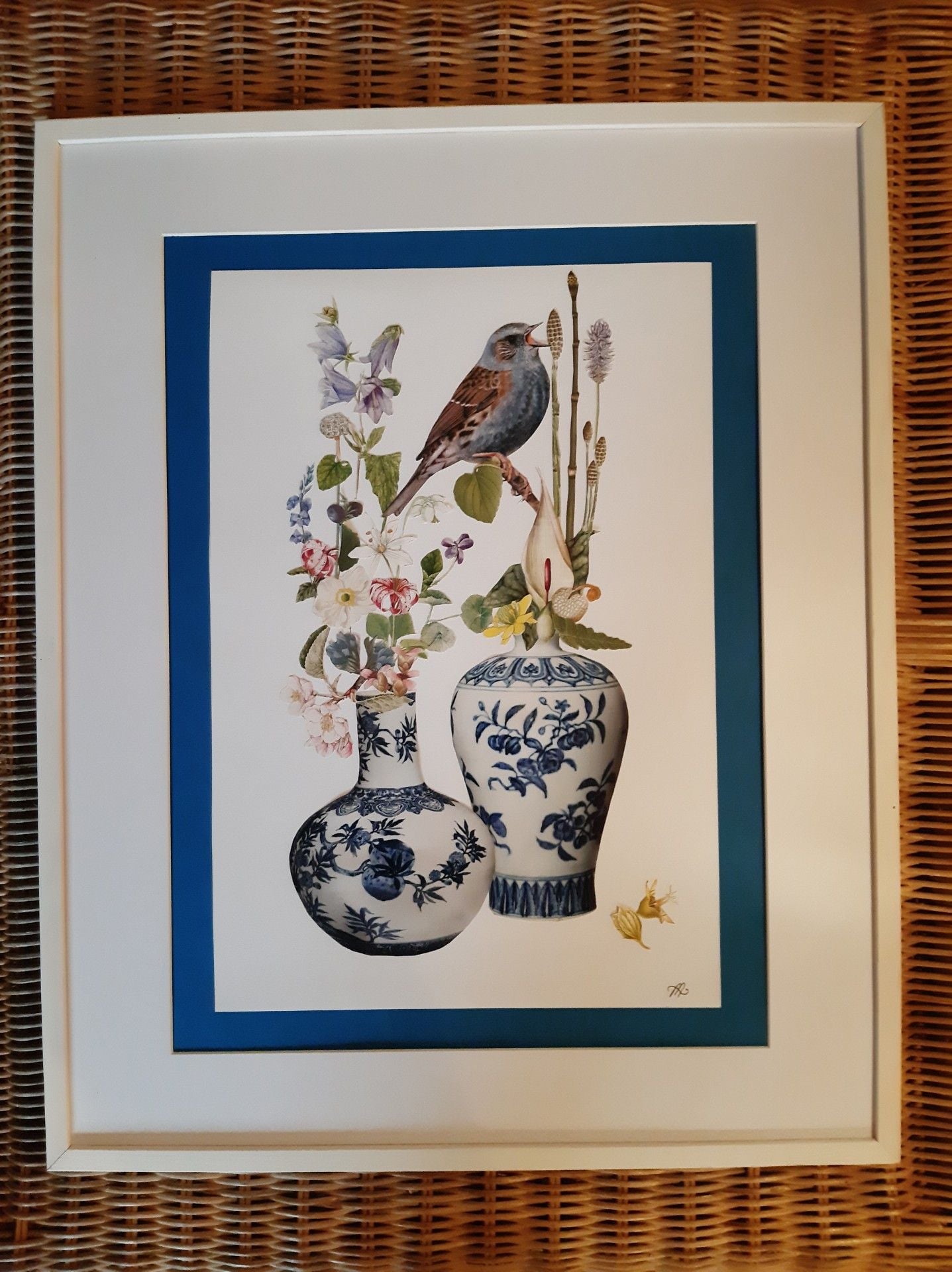 Blå time. 40 x 50 cm