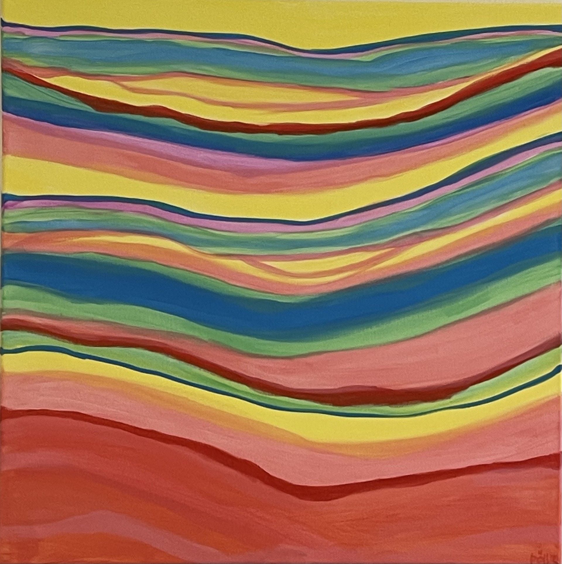 6. Akryl på lærred, 50x50