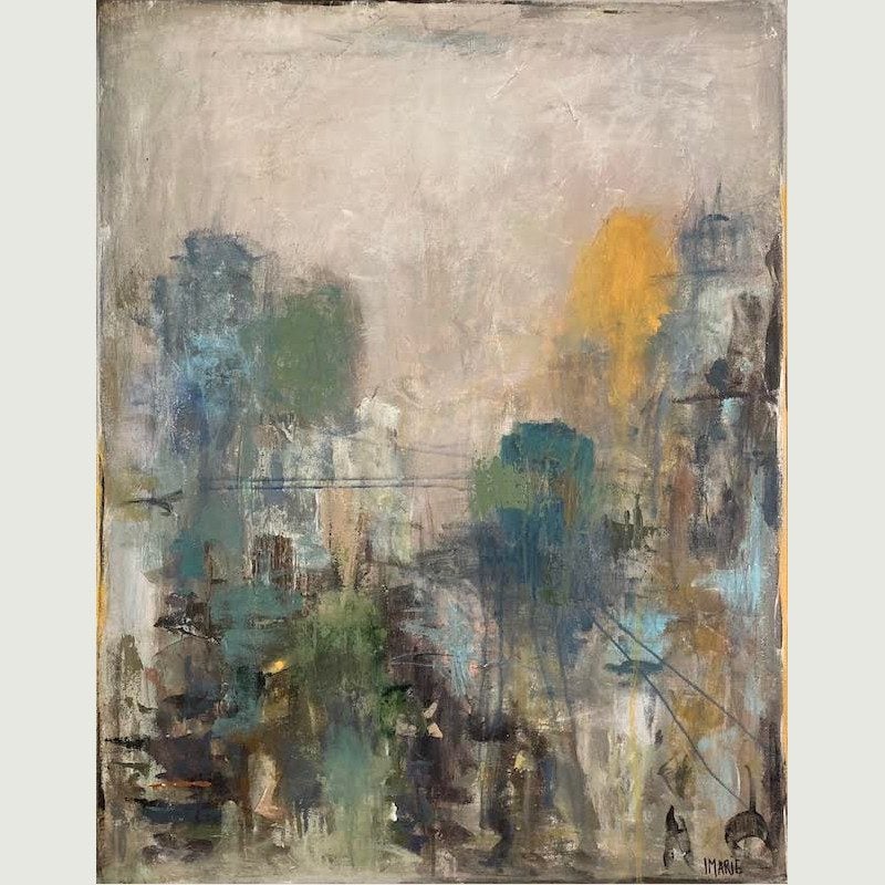 Regnvejr i Rom / Rainy Weather in Rome - 80x100 cm