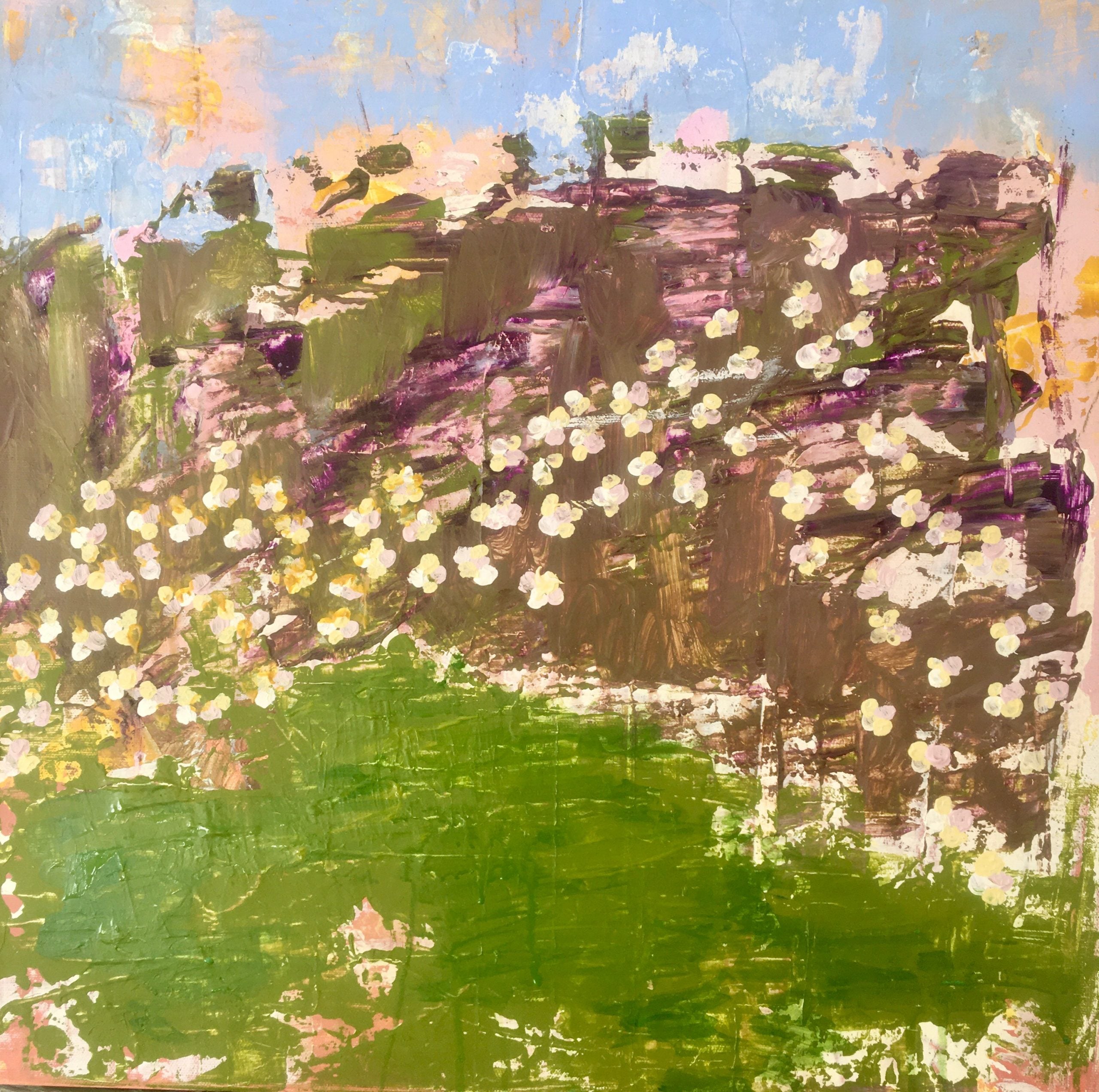 Lyng over land / Heathery Land - 50x50 cm